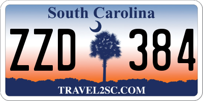 SC license plate ZZD384