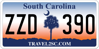 SC license plate ZZD390