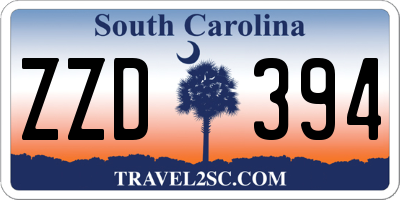 SC license plate ZZD394