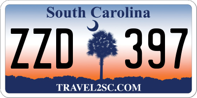 SC license plate ZZD397