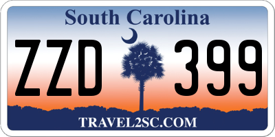 SC license plate ZZD399