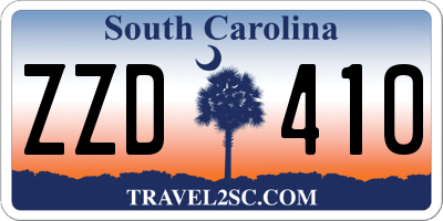 SC license plate ZZD410