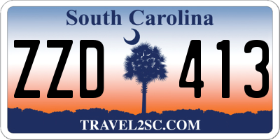 SC license plate ZZD413