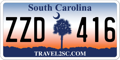 SC license plate ZZD416