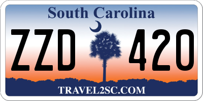 SC license plate ZZD420
