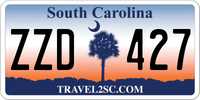 SC license plate ZZD427