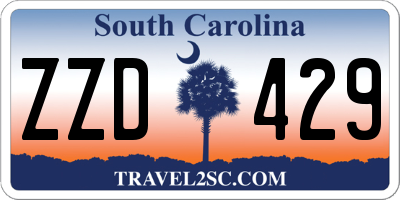 SC license plate ZZD429