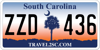 SC license plate ZZD436