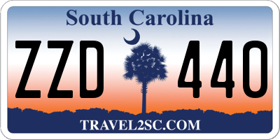 SC license plate ZZD440