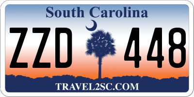 SC license plate ZZD448