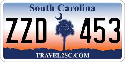 SC license plate ZZD453