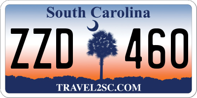 SC license plate ZZD460