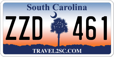 SC license plate ZZD461