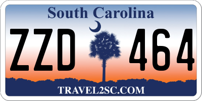 SC license plate ZZD464