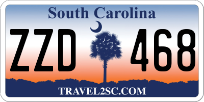 SC license plate ZZD468