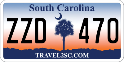 SC license plate ZZD470