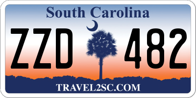 SC license plate ZZD482