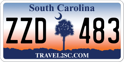 SC license plate ZZD483