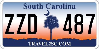 SC license plate ZZD487