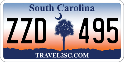 SC license plate ZZD495