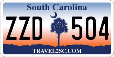 SC license plate ZZD504