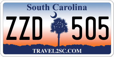 SC license plate ZZD505