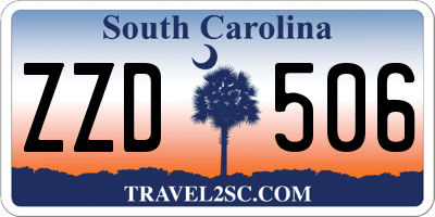 SC license plate ZZD506