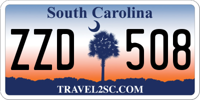 SC license plate ZZD508