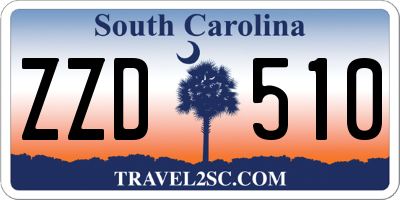 SC license plate ZZD510