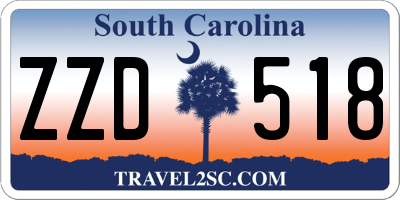 SC license plate ZZD518
