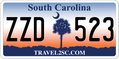 SC license plate ZZD523