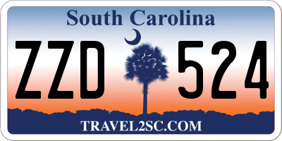 SC license plate ZZD524