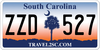 SC license plate ZZD527