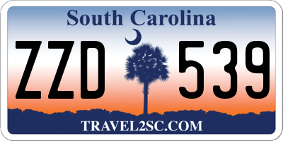 SC license plate ZZD539