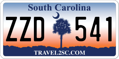 SC license plate ZZD541