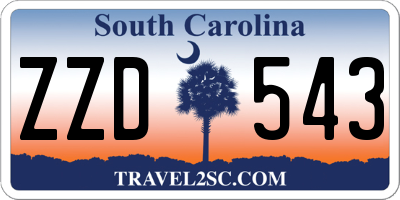 SC license plate ZZD543