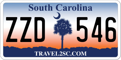 SC license plate ZZD546