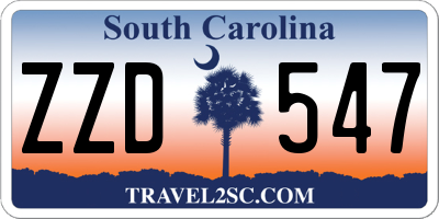 SC license plate ZZD547