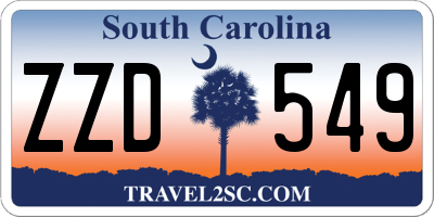 SC license plate ZZD549