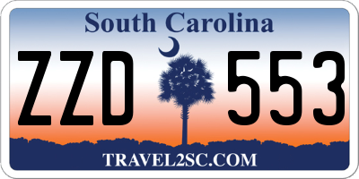 SC license plate ZZD553
