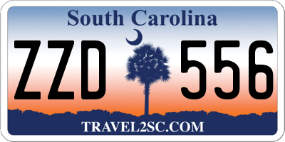 SC license plate ZZD556