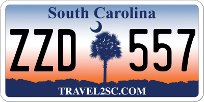 SC license plate ZZD557