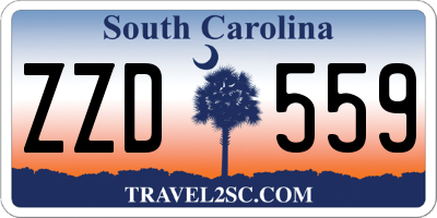 SC license plate ZZD559