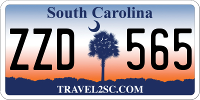 SC license plate ZZD565