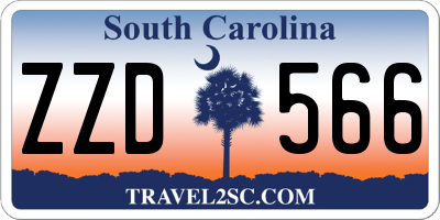 SC license plate ZZD566