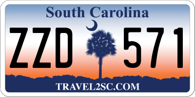 SC license plate ZZD571
