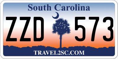 SC license plate ZZD573