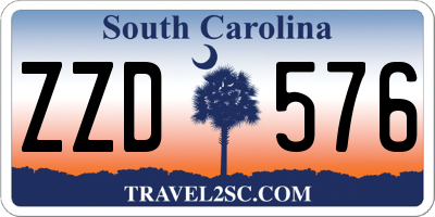 SC license plate ZZD576