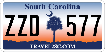 SC license plate ZZD577