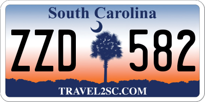 SC license plate ZZD582